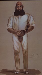 Crickethjälten W.G. Grace, karikatyr för Vanity Fair av Leslie Matthew Ward