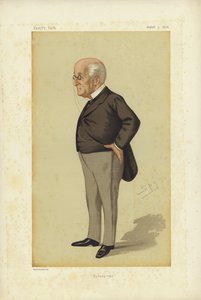 James Manby Gully, MD, Hydropathy, Vanity Fair Cartoon (lito i färg) av Leslie Matthew Ward