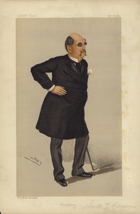 Sir William Tindal Robertson, Brighton, Vanity Fair-tecknad film (lito i färg)