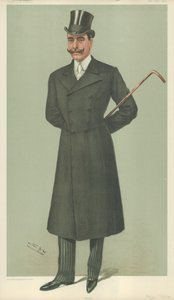 HSH The Duke of Teck, Frank, 17 juli 1902, Vanity Fair-tecknad film av Leslie Matthew Ward