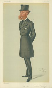 Lord Dorchester, The Turf, 24 mars 1877, tecknad serie Vanity Fair av Leslie Matthew Ward