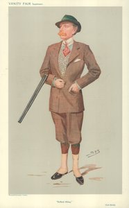 Lord John Savile, Rufford Abbey, 15 april 1908, Vanity Fair-tecknad film av Leslie Matthew Ward