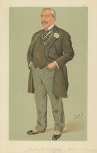 Mr Albert George Sandeman, Bank of England, 12 september 1895, Vanity Fair-tecknad serie av Leslie Matthew Ward