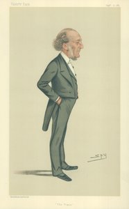 Mr John Walter, The Times, 10 september 1881, tecknad serie Vanity Fair av Leslie Matthew Ward