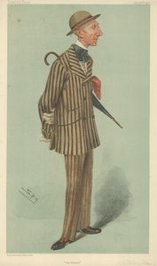 Mr William Crawfurd Stirling-Stuart, The hatter, 23 juni 1904, Vanity Fair tecknad film av Leslie Matthew Ward