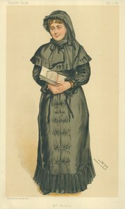 Mrs Georgina Weldon, Mrs Weldon, 3 maj 1884, tecknad serie Vanity Fair av Leslie Matthew Ward