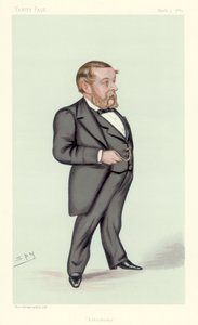 Richard Anthony Proctor, engelsk astronom, matematiker och populärvetenskaplig författare, 1883 av Leslie Matthew Ward