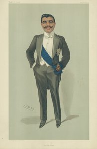 The Aga Khan, 10 november 1904, Vanity Fair-tecknad serie av Leslie Matthew Ward