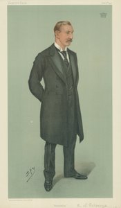 The Earl of Selborne, Amiralty, 3 oktober 1901, Vanity Fair-tecknad film av Leslie Matthew Ward