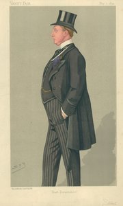 The Hon Humphrey Sturt, East Dorsetshire, 7 maj 1892, Vanity Fair tecknad film av Leslie Matthew Ward