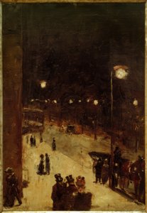 Berliner Strasse på natten