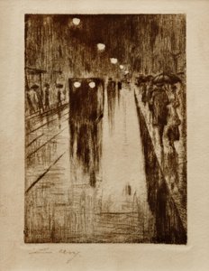 Leipziger Strasse i regnet av Lesser Ury