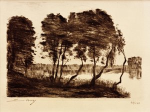 Schlachtensee I av Lesser Ury