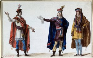 Franska revolutionen: kostymer för republikanska domare. Tryck av bröderna Lesueur av Lesueur Brothers