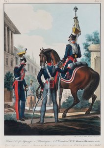 Chefsofficerare vid Uhlans regemente, storhertig Michael Pavlovich av Ryssland, 1830-talet
