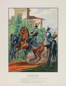 Grenadjärkåren från den kejserliga ryska armén Uniformer från den ryska kejserliga armén, 1837-1839.