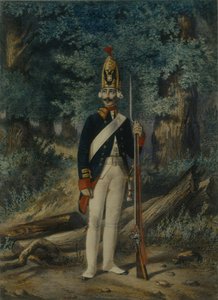 Grenadier vid Preobrazhensky-regementet 1800, 1840-talet
