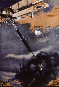 WW1: bomb som avfyras av ett flygplan av Leven & Lemonier