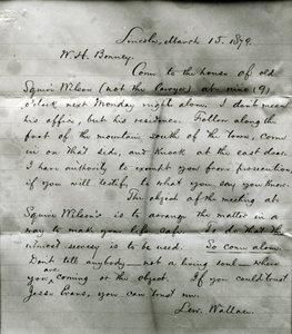 Brev från Lew Wallace till W. H. Bonney (1860-81) 15 mars 1879 av Lew Wallace