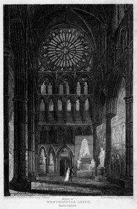 Poets Corner, Westminster Abbey, London, 1815. av Lewis