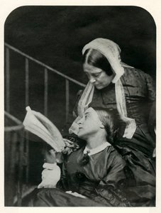 Christina Rossetti och hennes mor Frances Rossetti, 1863, 1948.