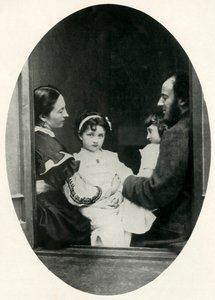 Effie Gray, John Everett Millais och deras döttrar Effie och Mary, 21 juli 1865, 1948.