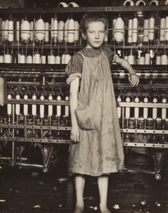 Addie Card, 12 år gammal. Spinner i bomullsbruk, North Pownal, Vermont