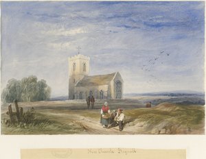 Bagnall Church: akvarellmålning, nd [1834]