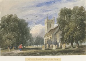 Bradley-in-the-Moors Church: akvarellmålning och [c 1830-1840]
