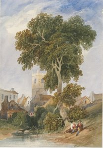 Longnor Village: akvarellmålning och [c 1830-1840]