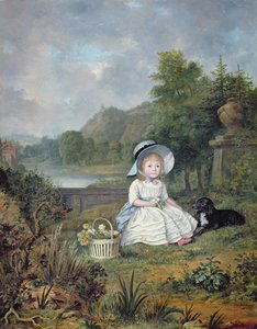 Porträtt av Miss Elizabeth Heathcote (olja på duk)
