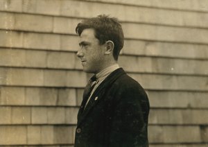 15-årige James Cooney, en irländsk invandrare i Fall River, Massachusetts av Lewis Wickes Hine