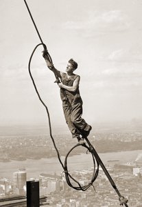 Byggnadsarbetare, Empire State Building, New York City, ca 1930