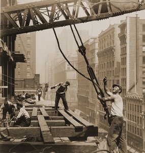 Byggnadsarbetare Empire State Building, ca 1930