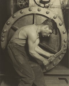 Mekaniker och ångpump, 1921 av Lewis Wickes Hine
