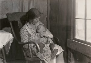 Oklahoma Madonna, (Röda Korsets tjänst för torka) av Lewis Wickes Hine