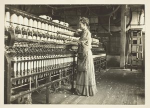 Gammaldags spinnare i bomullsspinneri i södra USA av Lewis Wickes Hine