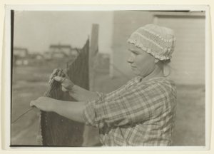 Slavisk gruvarbetarhustru, New Dubois, Pennsylvania av Lewis Wickes Hine