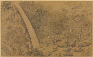 Boende i Longmian Sleeping Dragon Mountains, 1100-1200-talet. av Li Gonglin