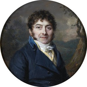 Porträtt av Marc-Antonie Désaugiers (1772-1827) av Lié Louis Périn-Salbreux