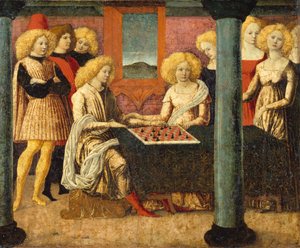 Schackspelarna, ca. 1475.