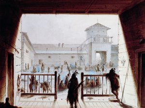 Fort Laramie, av Alfred Jacob Miller (1810-1874), akvarell, USA av Unbekannt Unbekannt
