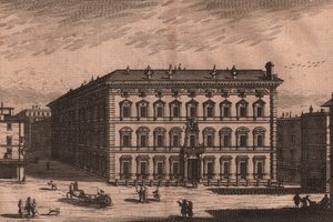 Palazzo Madama, Rom, Lazio, Italien, kopparstick, ca 165x135 cm av Unbekannt Unbekannt