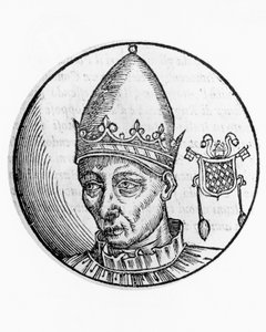Porträtt av Celestine II (Guido Guelfuccio de Castello, död 1144) av Unbekannt Unbekannt