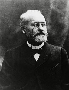 Porträtt av Charles Louis Alphonse Laveran (1845-1922), fransk medicinsk bakteriolog, Nobelpriset i medicin 1907, bild av Eugene Pirou (1841-1909) av Unbekannt Unbekannt