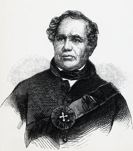 Porträtt av Eleazar Williams (1788-1858), anglikansk pastor, som bedrägligt påstod sig vara den förlorade Dauphin av Frankrike, gravyr av Unbekannt Unbekannt