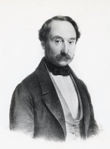 Porträtt av Francesco Rizzoli (1809-1880), italiensk politiker, läkare och kirurg, gravyr av Unbekannt Unbekannt