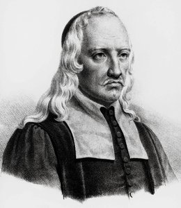 Porträtt av Giovanni Alfonso Borelli (1608-1679), italiensk matematiker, astronom, filosof, fysiolog, gravyr av Unbekannt Unbekannt