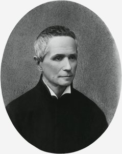 Porträtt av Giulio Isdegerde Cecchi, känd som fader Filippo Cecchi (1822-1887), italiensk fysiker, meteorolog och uppfinnare, gravyr av Unbekannt Unbekannt