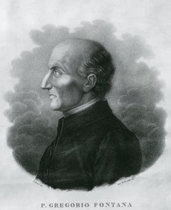 Porträtt av Gregorio Fontana (1735-1803), italiensk matematiker, gravyr av Unbekannt Unbekannt